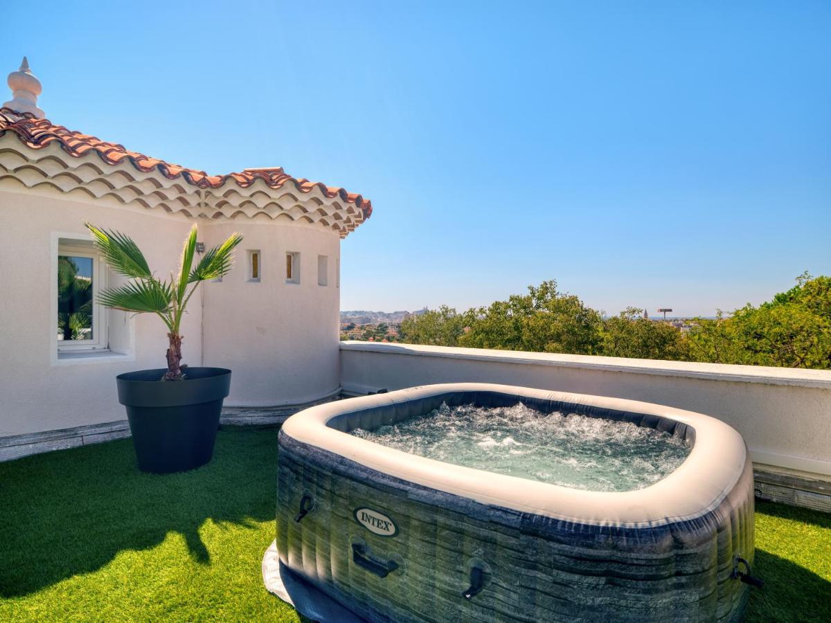 דירות מרסיי La Bastide De Saint Barnabe - Jacuzzi Terrasse Clim Wifi Parking Petanque מראה חיצוני תמונה